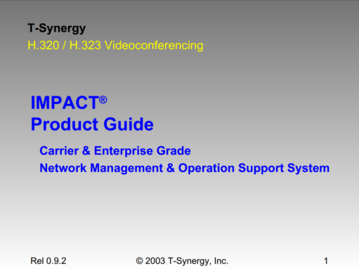 IMPACT Product Guide